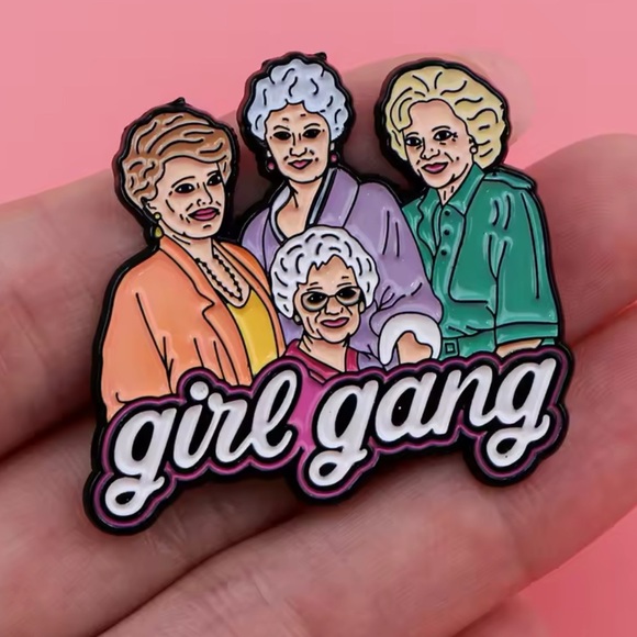 The Golden Girls 1985 Sitcom Enamel Metal Pin, Blanche, Dorothy, Rose & … - Picture 4 of 6